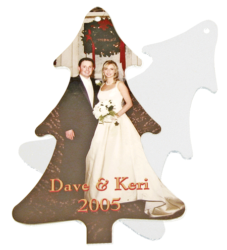 Tree Ornament with Couple - Front and Back