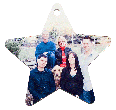 Star Ornament with Family