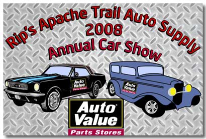 Rip's Apache Trail Auto Supply Dash Plaque